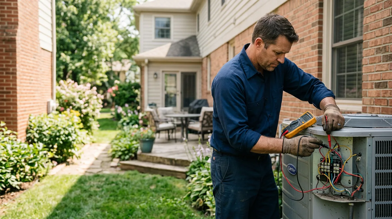 HVAC technician working near Verona, PA
